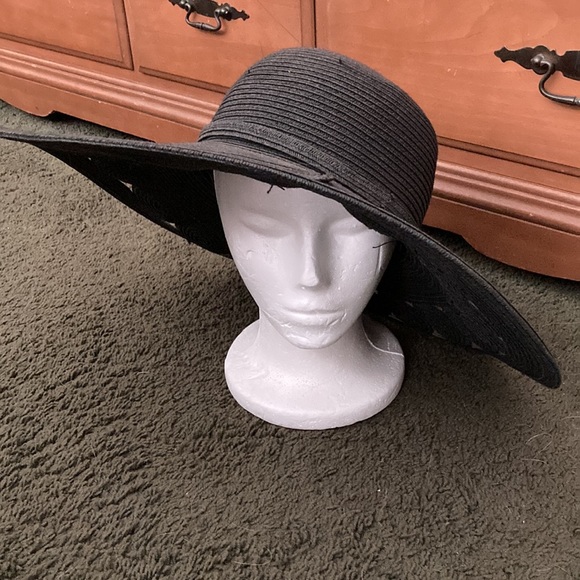 Black vintage sun hat main image 5